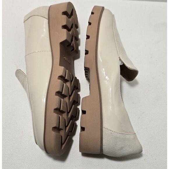 Vionic Kensley Patent Leather Loafers Arch Support Cream Sz 6.5 Minimalist - Picture 5 of 9